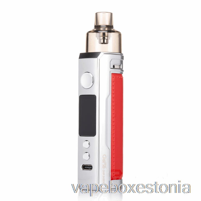 Vape Box Estonia Voopoo Drag X 80w Pod Mod Kit Hõbepunane